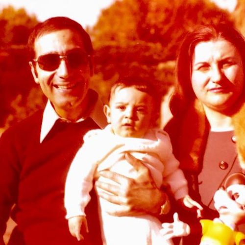 Nicola Costantino con la famiglia